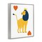 Stupell Industries Lion & Hearts Card Framed Giclee, design by Svetlana Aleynikova